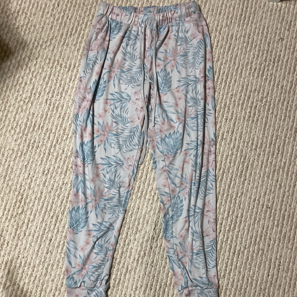 Rae Dunn Floral Jogger Pants